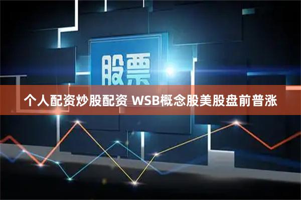个人配资炒股配资 WSB概念股美股盘前普涨